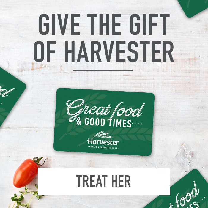 Gift Mother’s Day lunch at Harvester Pavilions