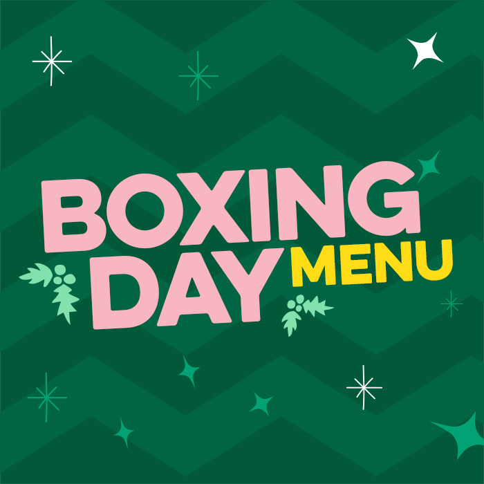 Boxing Day menu at Harvester